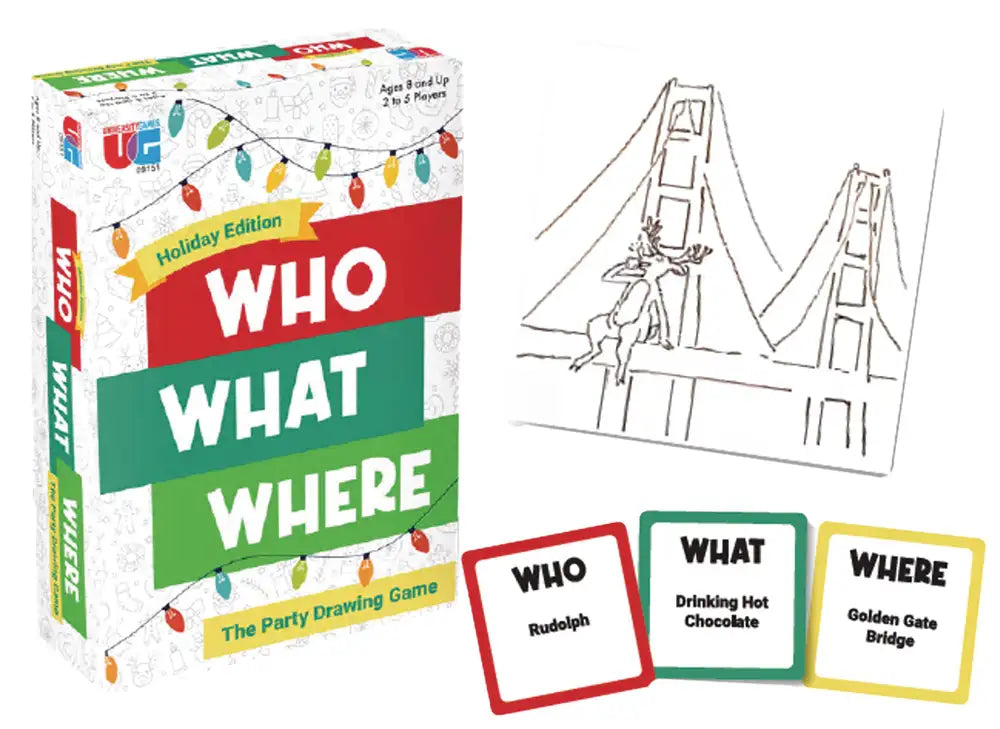 Holiday Games: Who What Where Party Game Holiday Edition