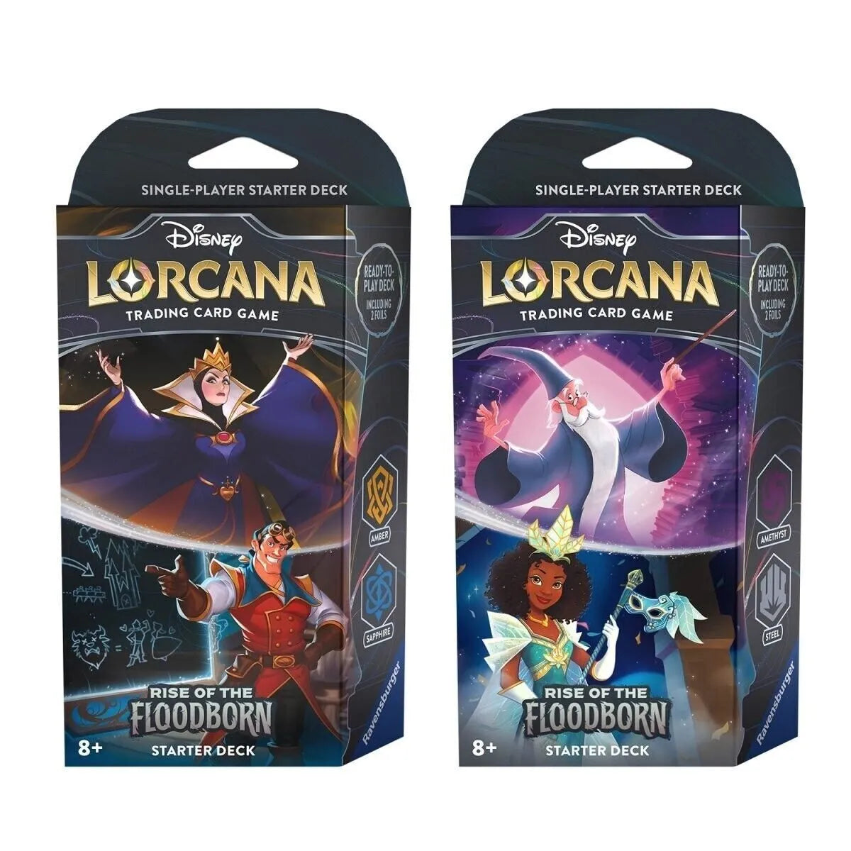 Disney Lorcana "Rise of the Floodborn" Starter Decks - Sets of 2